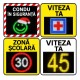 Indicator rutier afisare viteza – multicolor (3 LEd-uri), 45 cm, date trafic, carcasa aluminiu Indicator rutier afisare viteza – multicolor (3 LEd-uri), 45 cm, date trafic, carcasa aluminiu